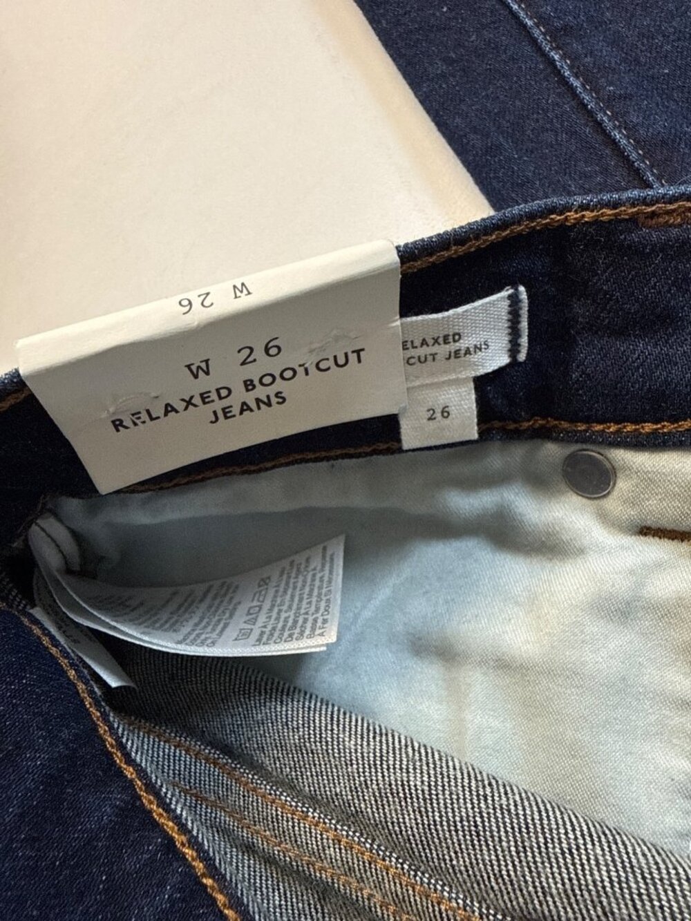 Madewell Womens Relaxed Bootcut Jeans~Size 26~Foundry Wash (Dark Blue) NWT L7 24 - Picture 10 of 11